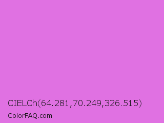CIELCh 64.281,70.249,326.515 Color Image