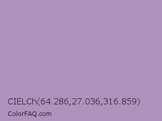 CIELCh 64.286,27.036,316.859 Color Image