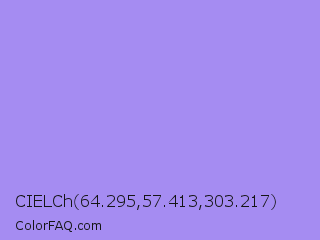 CIELCh 64.295,57.413,303.217 Color Image