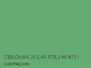 CIELCh 64.313,40.579,146.871 Color Image