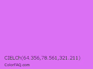 CIELCh 64.356,78.561,321.211 Color Image