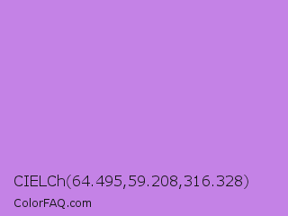 CIELCh 64.495,59.208,316.328 Color Image