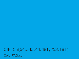 CIELCh 64.545,44.481,253.181 Color Image