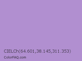 CIELCh 64.601,38.145,311.353 Color Image