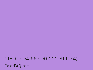 CIELCh 64.665,50.111,311.74 Color Image