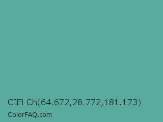 CIELCh 64.672,28.772,181.173 Color Image