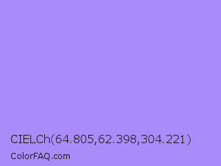 CIELCh 64.805,62.398,304.221 Color Image