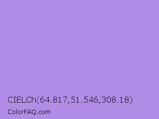 CIELCh 64.817,51.546,308.18 Color Image