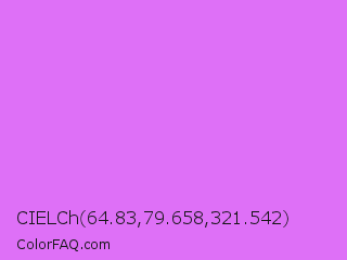 CIELCh 64.83,79.658,321.542 Color Image