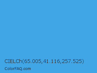CIELCh 65.005,41.116,257.525 Color Image