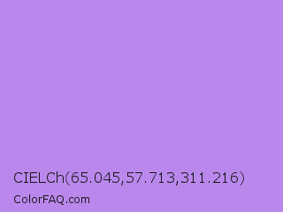 CIELCh 65.045,57.713,311.216 Color Image