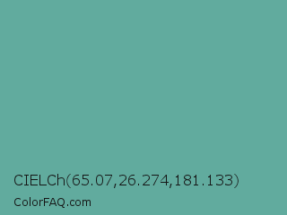 CIELCh 65.07,26.274,181.133 Color Image