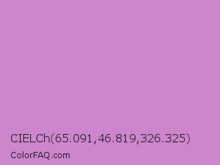 CIELCh 65.091,46.819,326.325 Color Image
