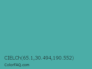 CIELCh 65.1,30.494,190.552 Color Image
