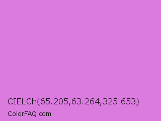 CIELCh 65.205,63.264,325.653 Color Image