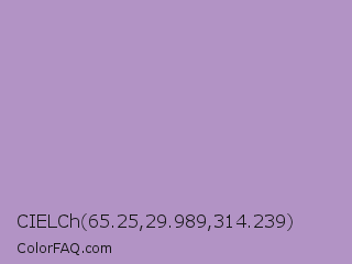 CIELCh 65.25,29.989,314.239 Color Image