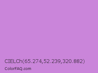 CIELCh 65.274,52.239,320.882 Color Image