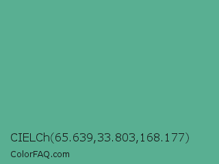 CIELCh 65.639,33.803,168.177 Color Image