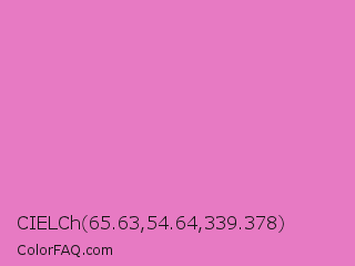 CIELCh 65.63,54.64,339.378 Color Image