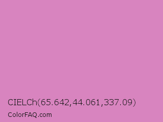 CIELCh 65.642,44.061,337.09 Color Image