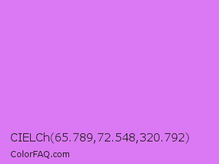 CIELCh 65.789,72.548,320.792 Color Image