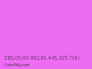 CIELCh 65.952,81.645,325.716 Color Image