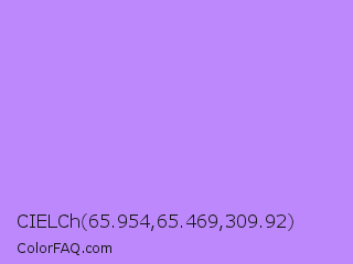 CIELCh 65.954,65.469,309.92 Color Image