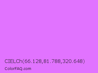 CIELCh 66.128,81.788,320.648 Color Image