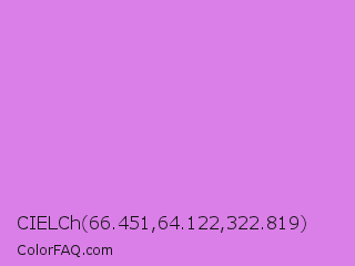 CIELCh 66.451,64.122,322.819 Color Image