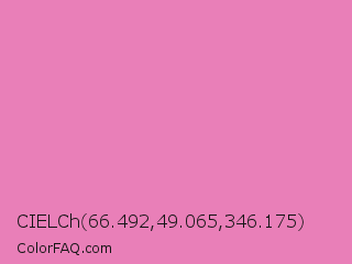 CIELCh 66.492,49.065,346.175 Color Image