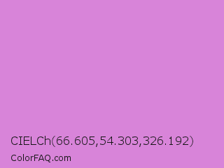 CIELCh 66.605,54.303,326.192 Color Image