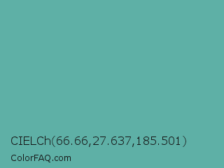 CIELCh 66.66,27.637,185.501 Color Image