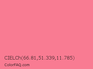 CIELCh 66.81,51.339,11.785 Color Image