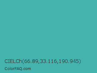 CIELCh 66.89,33.116,190.945 Color Image