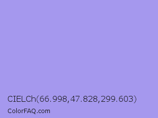 CIELCh 66.998,47.828,299.603 Color Image