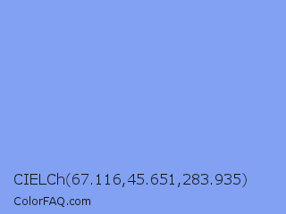 CIELCh 67.116,45.651,283.935 Color Image
