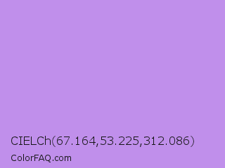 CIELCh 67.164,53.225,312.086 Color Image