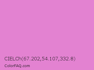 CIELCh 67.202,54.107,332.8 Color Image