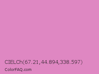 CIELCh 67.21,44.894,338.597 Color Image