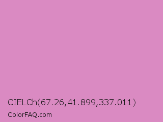 CIELCh 67.26,41.899,337.011 Color Image
