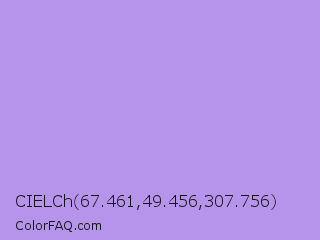 CIELCh 67.461,49.456,307.756 Color Image