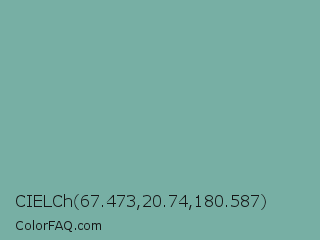 CIELCh 67.473,20.74,180.587 Color Image