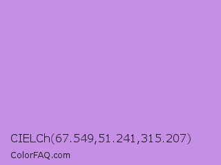 CIELCh 67.549,51.241,315.207 Color Image