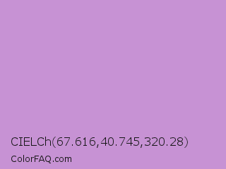 CIELCh 67.616,40.745,320.28 Color Image