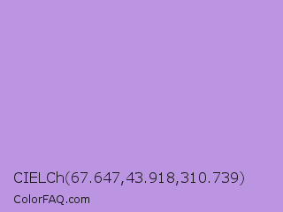 CIELCh 67.647,43.918,310.739 Color Image