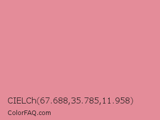 CIELCh 67.688,35.785,11.958 Color Image