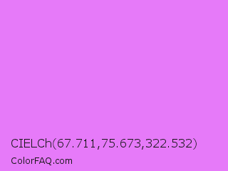 CIELCh 67.711,75.673,322.532 Color Image