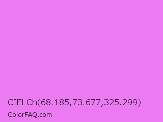 CIELCh 68.185,73.677,325.299 Color Image