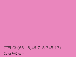 CIELCh 68.18,46.718,345.13 Color Image
