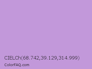 CIELCh 68.742,39.129,314.999 Color Image